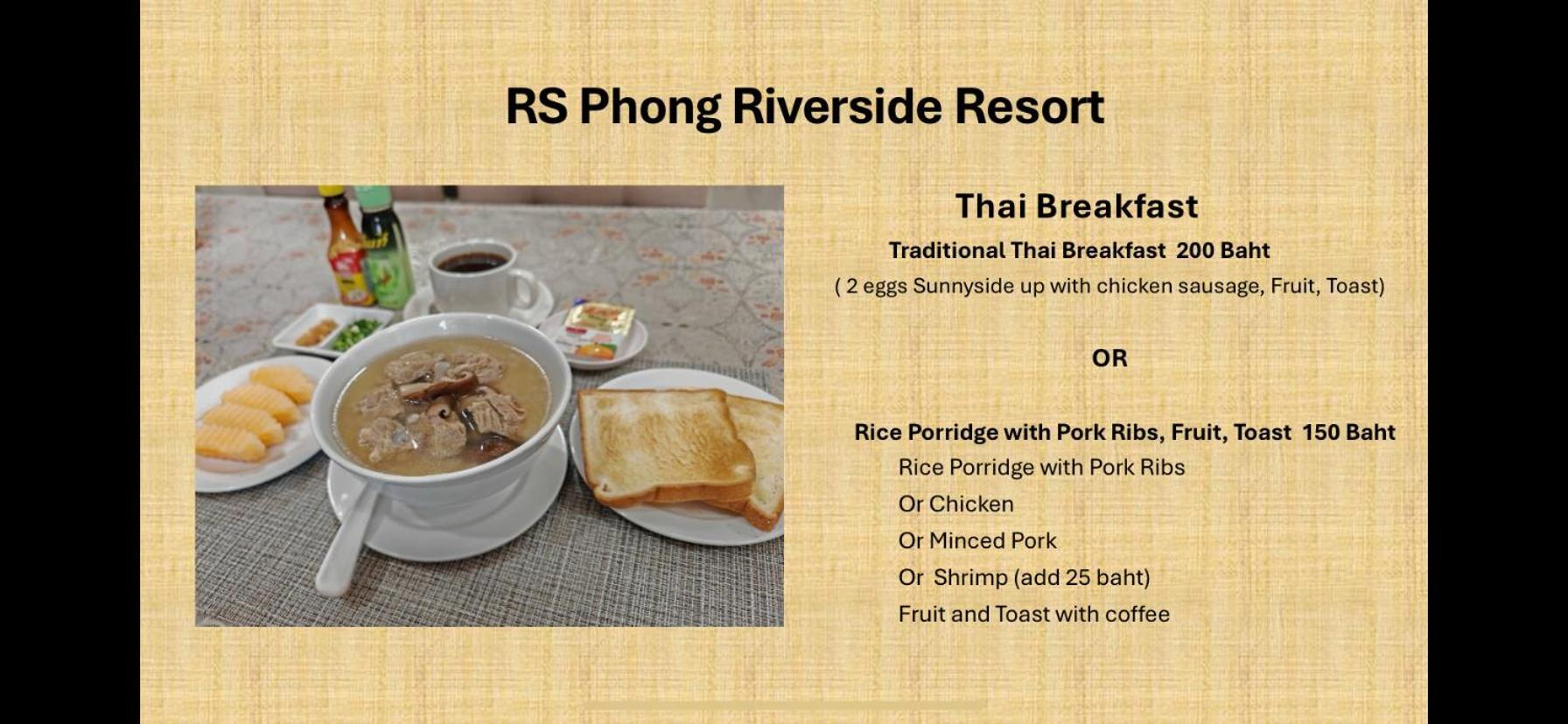 Rs Phong Riverside Resort Khon Kaen Exterior foto